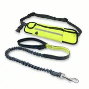 Shock Absorbing Hands Free Dog Running Leash With Waist Pocket Leads & Head Collars