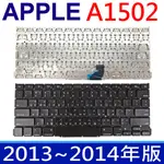 APPLE A1502 2013-2014年 黑色 繁體中文 鍵盤 MACBOOK PRO RETINA 13吋