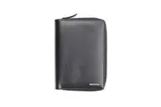 Geoffrey Beene Leather RFID Passport Holder Men's Slim Travel Wallet Black