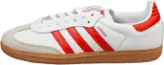 Adidas Samba OG Womens Shoes, Cloud White/Solar Red/Off White, Size 6