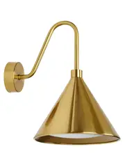 Sienna 1 Light Wall Bracket in Aged Brass