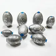 DOTUHAO Fishing Weights Set, Egg Sinkers, Fishing Sinkers, Fishing Weights Sinkers, Cannonball & Pencil Drop Shot Weights, Removable Rubber Core Weights for Saltwater Freshwater Fishing