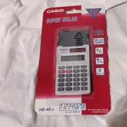 Casio HS-4E-s Super Solar Power Calculator New In Package
