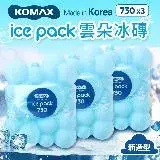在飛比找遠傳friDay購物優惠-【KOMAX】韓國雲朵保冰磚3入組-730ml(保冷劑/保冰