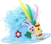LIFKOME 1 Set Kids DIY Easter Bonnet Material Kit Easter Craft Supplies Kit Easter Chicks Hat Kids Hat Craft for Easter Party Supplies