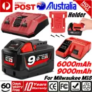 9.0Ah For Milwaukee for M18 18V Lithium XC 6.0 Battery 8.0Ah M18B6 /Fast Charger