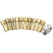 11PCS/set Mini Drill Brass Collet Chuck Bits for Rotary Tool 0.5-3.2UU