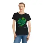 Organic Tropical Leaves T-Shirt, Botanical Tee, Nature Leaf Top, Watercolor Art