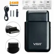 Mens Small Electric Shaver Beard Trimmer Razor Portable Shaver USB Rechargeable