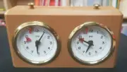 Vintage BHB German Analog Chess Clock Timer Brown Plastic Made in Germany NEW