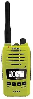 UNIDEN UH850S-L Lime 5W UHF 80 CH HANDHELD CB UHF RADIO WATERPROOF
