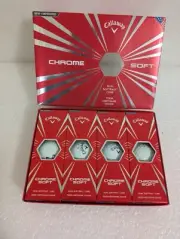 12 Pack Callaway Chrome Soft Dual Softfast Core Tour Urethane Cover Gulf Balls