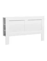Artiss Headboard King with Shelves White