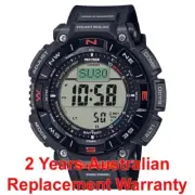CASIO PROTREK PRG-340 TRIPE SENSOR SOLAR MAN WATCH PRG-340-1 BLACK 2Y WARRANTY