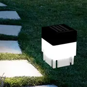 Solar Powered Fence Post Cap Lights Pool LED Lamp Garden Yard Light Outdoor Decor -White