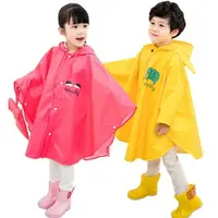 在飛比找樂天市場購物網優惠-兒童斗篷式雨衣可愛套裝女男童雨披