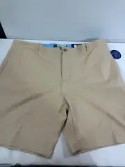 TailorByrd Men’s Performance Golf Shorts Size 40 SPF 30 Stone 8” Inseam NWT
