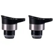 2PK Avanti Pour Through Stopper Lid For 350ml/500ml Insulated Bottle - Black