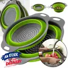 Collapsible Multifunction Kitchen Colander Vegetable Fruit Silicone Strainer Spa