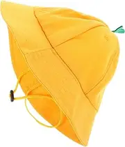 [LIFKOME] Little Yellow Hat Boys and Girls Bucket Hat Toddler Beach Hat Sun Protection for School Outdoor Activities