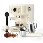 Espresso Machine Latte Coffee Makers 20 Bar, 2 IN 1 Professional Cappuccino M...