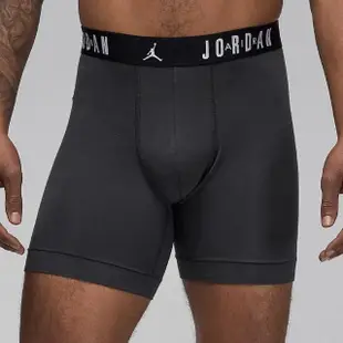 【NIKE 耐吉】內褲 Jordan Flight Boxer Brief 男款 灰 黑 針織 彈力 運動內褲 喬丹(JD2413048AD-001)