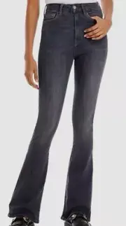 $219 7 For All Mankind Women's Black Skinny Bootcut Jeans Pants Size 27