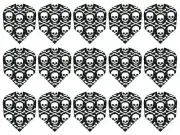 5 Sets Harrows Dimplex Standard Dart Flights - Ships w/ Tracking - Skulls