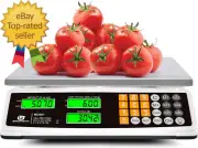 Price Computing Scale 88Lb/40Kg Commercial Food Scale for Produce Meat Weighing,