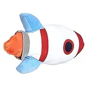 Amazon Basics Kids Space Rockets Decorative Pillow - Spaceship, Polyester, Assorted, 41.9 cm x 10.1 cm