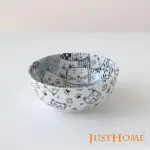 【JUST HOME】日本製滿版貓陶瓷5吋湯碗(日本製 湯碗 碗)