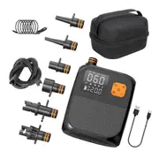 Portable Electric Air Pump Wireless Design 8000mAh Battery Outdoor Inflatable SUP Pump With 6 Nozzles USB Charging Dual Power Lightweight With Carry C