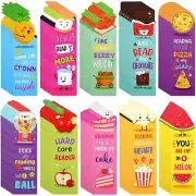 Scented Bookmarks Kids Scratch and Sniff Bookmarks Fruit Food Theme Bookmarks...