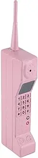 Focket Brick Cell Phone Ornament, Retro 80's Cell Phone Vintage Cellphone, Retro Old Fashioned Cell Phone Model, Iron Brick Mobile Phone Model Photography Props for Home Decor (Pink)