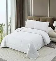 NORA HOME Duvet, Dust Mite Resistant, Antibacterial, Soft, Lightweight, 3D Fibre, 200 g/m² for All Year Round Duvet, Spring, Summer, Autumn, Winter – ANETO (White, 220 x 220 cm)