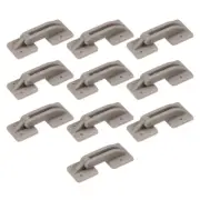 RC Hinges Adjustable Hatch Hinge L38xW18mm,for RC Model Airplane Part Grey 10pcs