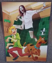 Scooby Doo vs Evil Dead Rise Mother Glossy Art Print 11x17 InHard Plastic Sleeve