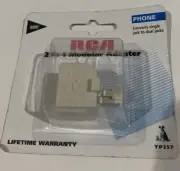 RCA 2 In 1 Modular Phone Adapter Ivory TP257 - 1 Each New in Package NOS