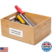 Prosumer's Choice Bamboo Storage Box - Wood Crate - Bamboo Box Storage for Ki