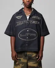 [LOITER] Loiter Motor Denim Button Up Shirt Indigo - Size XS XS Indigo