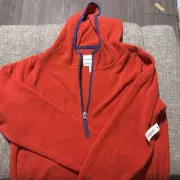 Amazon Essentials Red With Blue Lining Pull Over Kids XL