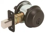 Schlage B60N 716 KDC DEADBOLT, AGED BRONZE FINISH