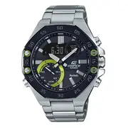 【CASIO 卡西歐】EDIFICE 藍牙智慧錶款 手機藍牙連線功能 男錶 不鏽鋼錶帶 防水100米(ECB-10DB-1A)