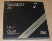SCOTCH 207 7R-1800 reel to reel tape - 1800 ft 7"- SEALED NOS -