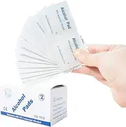 100pcs/set 6 * 3cm Antiseptic Cleanser Pads Wipes Cleaning Sterilization First Aid Accessory White 70% Alcohol pad