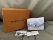 Louis Vuitton PINK ESCALE TIE-DYE Canvas ZOE WALLET LV NEW - Authentic Bag Card