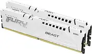 Kingston Fury Beast White DDR5 32GB (2x16GB) 6000MT/s CL30 DIMM Desktop Gaming Memory Kit of 2 AMD Expo and Intel XMP - KF560C30BWEK2-32
