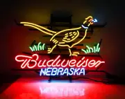 Pheasant Hunter Beer Nebraska Neon Light Sign Beer Bar Wall Art Custom 19"x15"