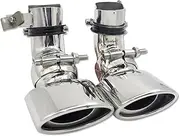 1 Pair Exhaust Tip Compatible For Benz W211 E300 E280 E260 2002-2007 Stainless Steel Car Exhaust Tip Single Out Muffler Tips