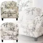 Club Chair Slipcover Stretch Tub Chair Cover Printed Armchair Slipcover DrsPe